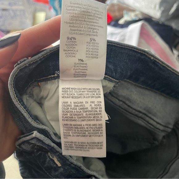 MOTHER The Mid Rise Dazzler Ankle Fray Jeans Weekend Warrior Size 26 EUC - Picture 11 of 14